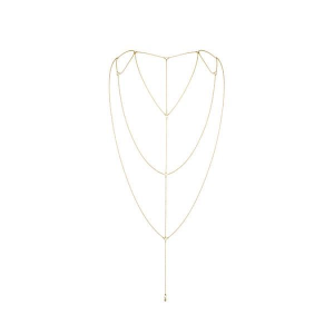 Ланцюжок для спини Bijoux Indiscrets Magnifique Back and Cleavage Chain - Gold, прикраса для тіла