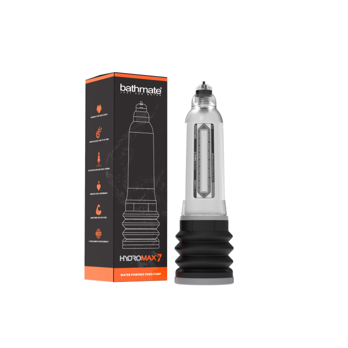 Гідропомпа Bathmate Hydromax 7 Clear, для члена довжиною від 12,5 до 18 см, діаметр до 5,2 см