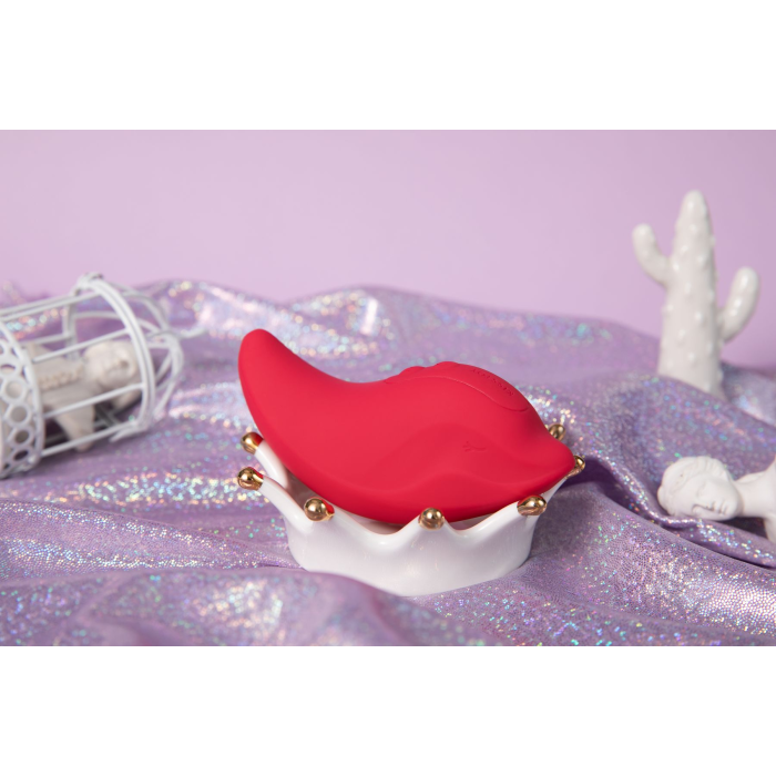 Вібратор та кліторальний стимулятор KISTOY Heidi Red