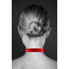 Чокер з замочком-сердечком Bijoux Pour Toi - HEART LOCK Red, екошкіра