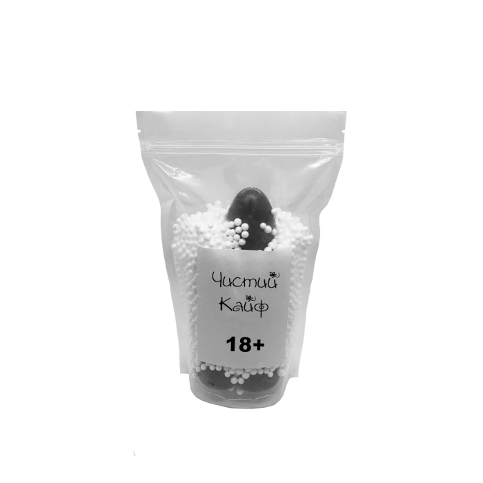 Мило у формі пеніса Чистий Кайф Black size L, крафтове мило-член, натуральне