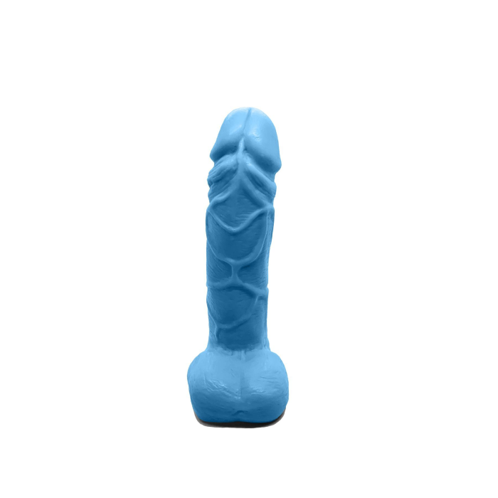 Мило у формі пеніса Чистий Кайф Blue size M, крафтове мило-член, натуральне