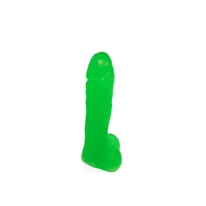 Мило у формі пеніса Чистий Кайф Green size L, крафтове мило-член, натуральне