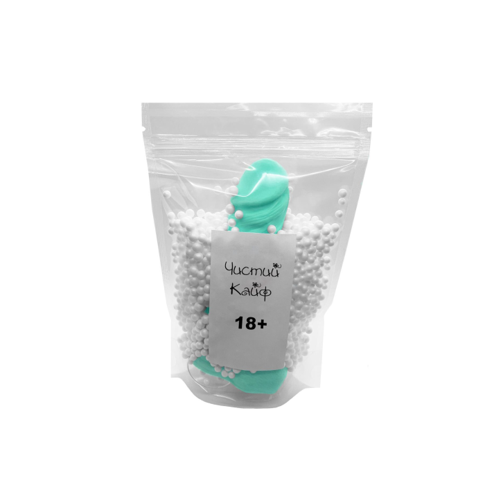 Мило у формі пеніса Чистий Кайф Turquoise size M, крафтове мило-член, натуральне