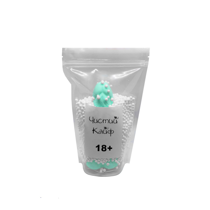 Мило у формі пеніса Чистий Кайф Turquoise size L, крафтове мило-член, натуральне