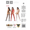 Бодістокінг Passion BS059 red, комбінезон, імітація панчох