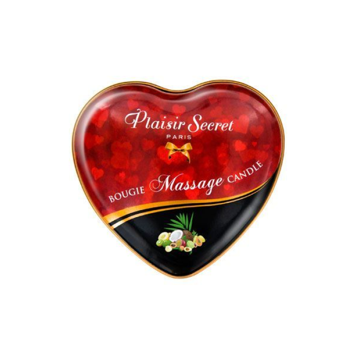 Масажна свічка-серце Plaisirs Secrets Exotic Fruits (35 мл)