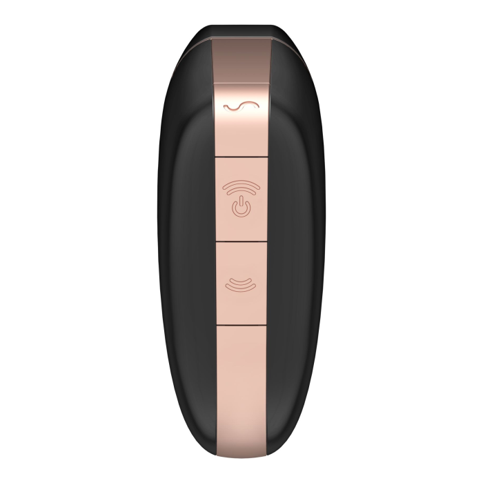 Вакуумний кліторальний стимулятор Satisfyer Love Triangle Black з керуванням через інтернет