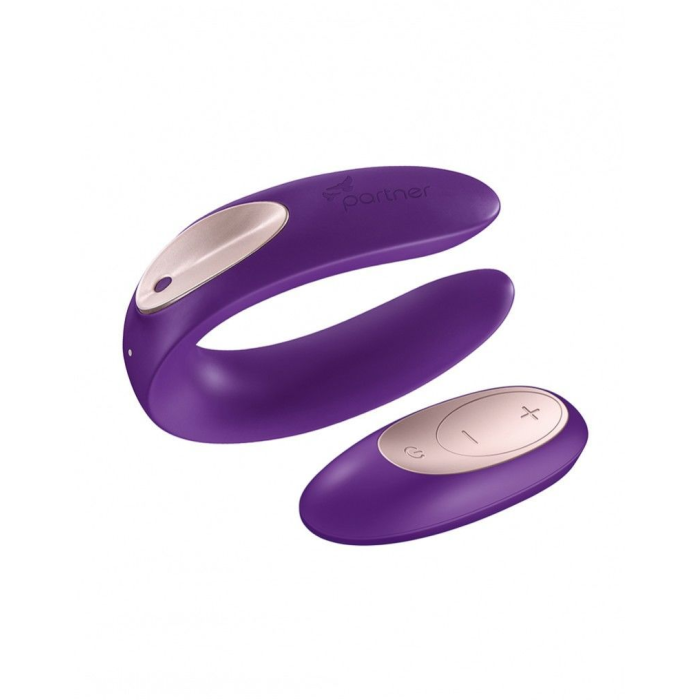 Вібратор для пар Satisfyer Double Plus Remote із пультом ДК та двома моторчиками