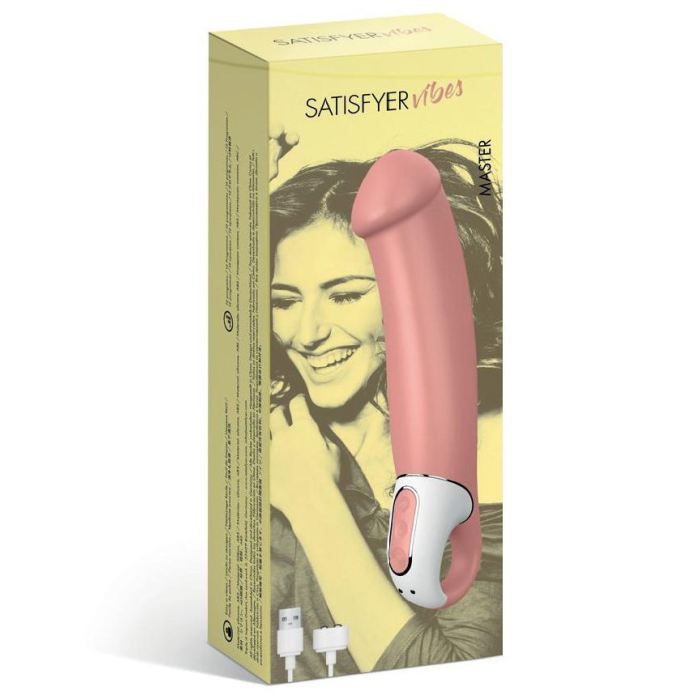 Потужний вібратор Satisfyer Vibes Master, гнучкий літій силікон, 12 режимів роботи, діаметр 46 мм