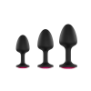 Анальна пробка Dorcel Geisha Plug Ruby M з кулькою всередині, створює вібрації, макс. діаметр 3,2см