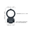 Ерекційне кільце Dorcel Power Clit Black V2 з вібрацією та язичком з щіточкою