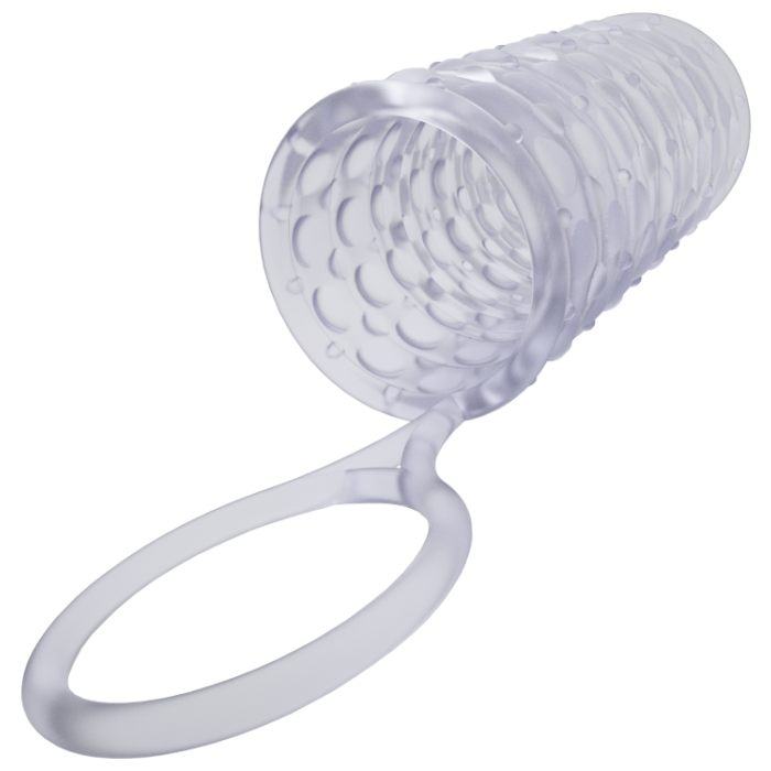 Насадка на член Dorcel Mr Reverse XL з кільцем для мошонки, стимулюючий рельєф