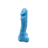 Мило у формі пеніса Чистий Кайф Blue size XL, крафтове мило-член, натуральне