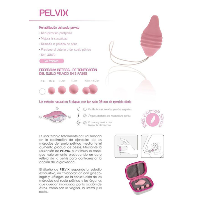 Тренажер Кегеля Femintimate Pelvix Concept з набором вантажів, анатомічно правильний
