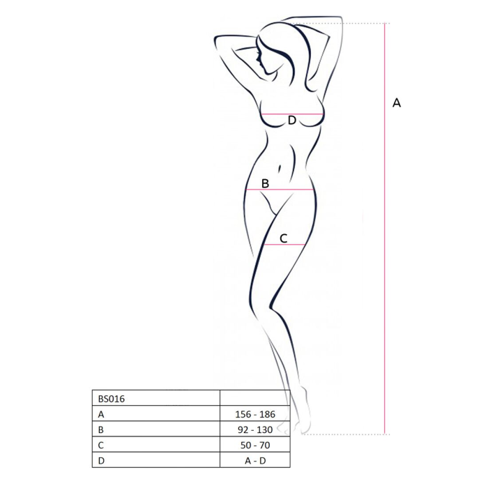Бодістокинг Passion BS016 red, комбінезон,імітация топа та панчіх