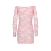 Прозора сорочка з довгим рукавом Passion YOLANDA CHEMISE XXL/XXXL, pink, трусики