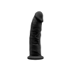 Фалоімітатор SilexD Robby Black (MODEL 2 size 6in), двошаровий, силікон + Silexpan, діаметр 3,5см