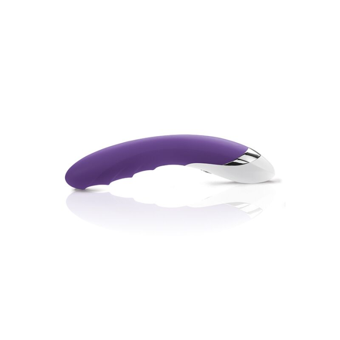 Потужний вібратор Mystim Sassy Simon Purple з двома моторами і стимулюючим рельєфом
