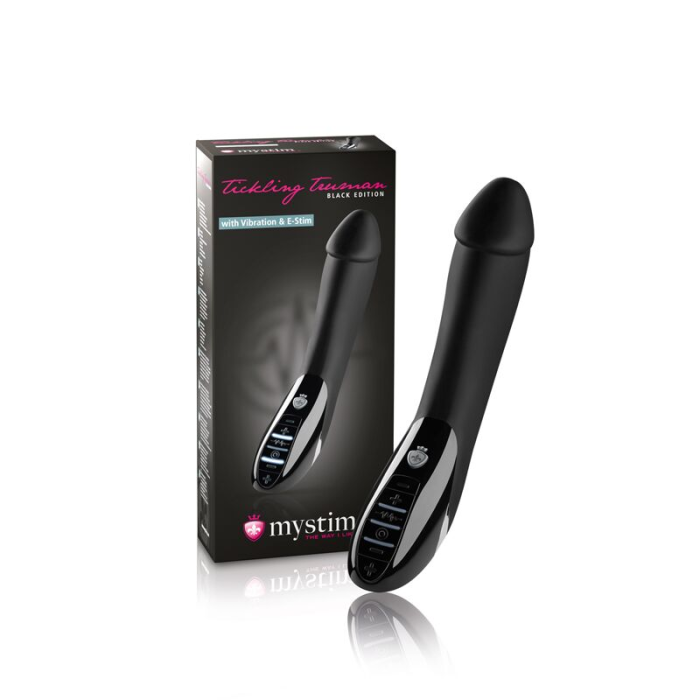 Вібратор з електростимуляцією Mystim Tickling Truman eStim Black, міостимулятор