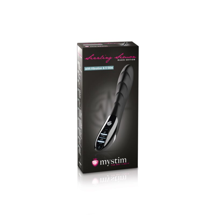 Вібратор з електростимуляцією Mystim Sizzling Simon eStim Black, міостимулятор