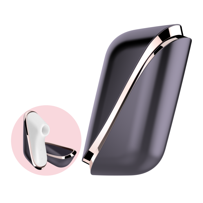 Вакуумний кліторальний стимулятор Satisfyer Traveler, корпус-чохол на магнітах