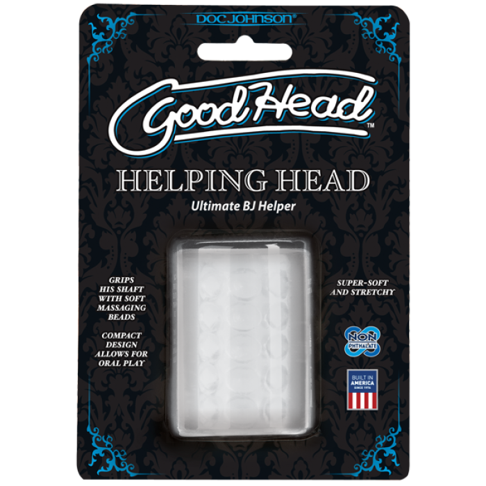 Мастурбатор Doc Johnson GoodHead - Helping Head ULTRASKYN, супер помічниця для мінету