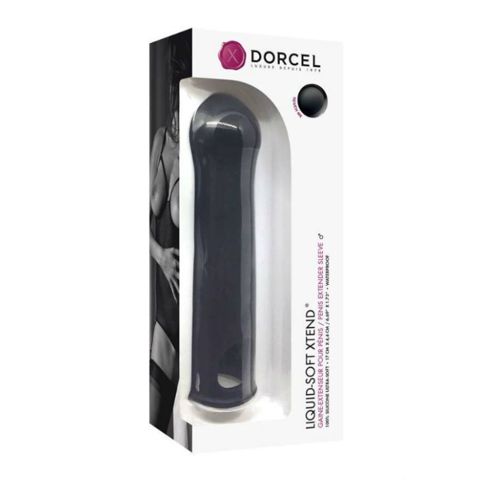 Подовжувальна насадка на член Dorcel LIQUID-SOFT XTEND (до + 3,8см), з кільцем для мошонки