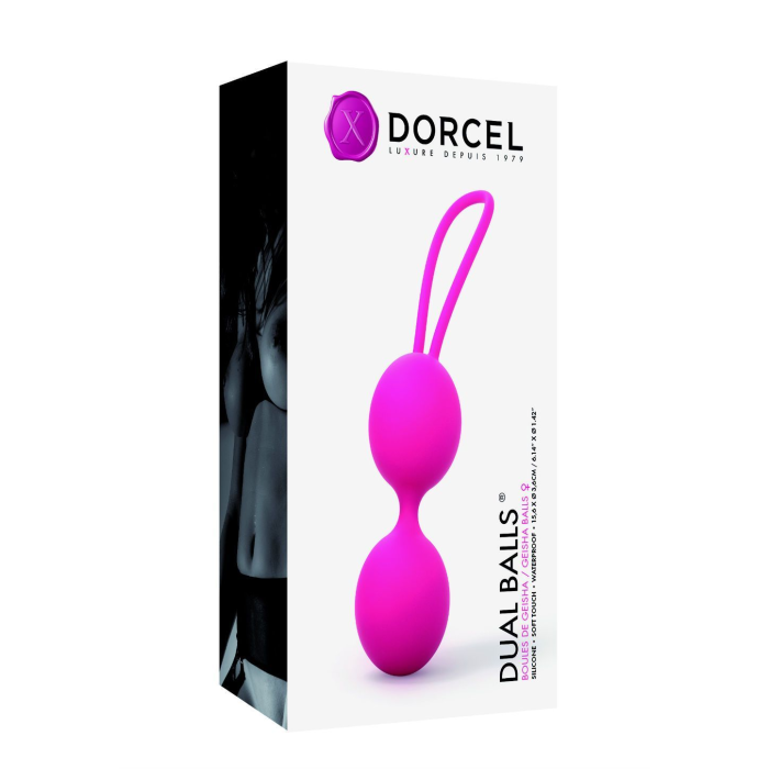 Вагінальні кульки Dorcel Dual Balls Magenta, діаметр 3,6см, вага 55гр