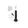 Фалоімітатор, що кінчає Strap-On-Me Dildo Cum Black, діаметр 3,6 см, силікон, насадка для страпону