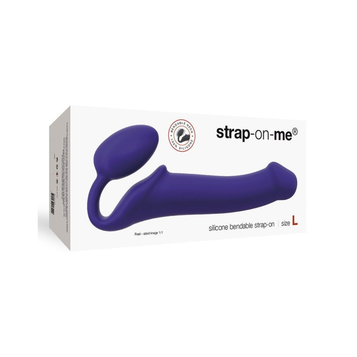 Безремінний страпон Strap-On-Me Violet L, повністю регульований, діаметр 3,7 см