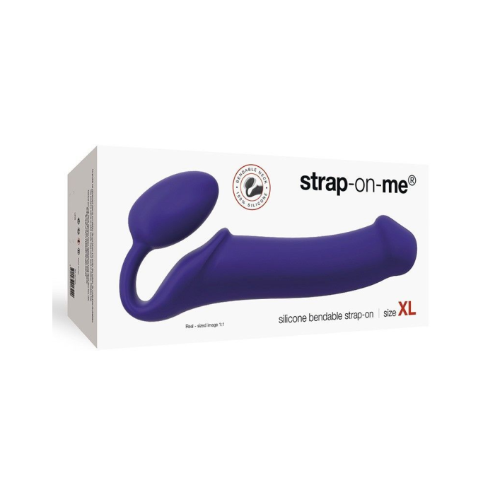Безремінний страпон Strap-On-Me Violet XL, повністю регульований, діаметр 4,5 см
