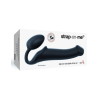Безремінний страпон Strap-On-Me Black XL, повністю регульований, діаметр 4,5 см
