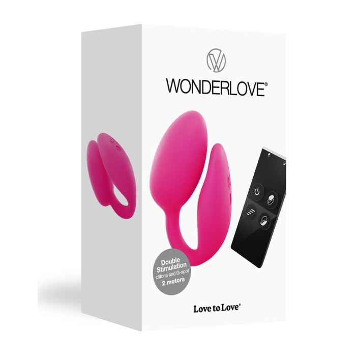 Віброяйце з кліторальною стимуляцією Love To Love Wonderlove з пультом ДК, можна під одяг