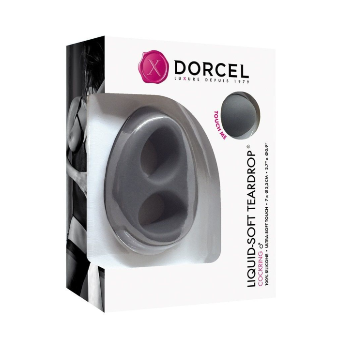 Ерекційне кільце Dorcel Liquid-Soft Teardrop для члена і мошонки, soft-touch силікон