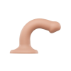 Насадка для страпону Strap-On-Me Dual Density Dildo Flesh S, діаметр 2,7 см, двошарова, гнучкий
