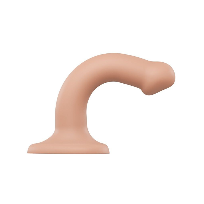 Насадка для страпону Strap-On-Me Dual Density Dildo Flesh S, діаметр 2,7 см, двошарова, гнучкий