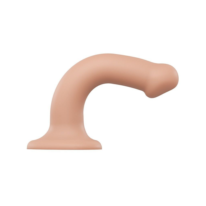Насадка для страпона Strap-On-Me Dual Density Dildo Flesh M, діаметр 3,3 см, двошарова, гнучкий