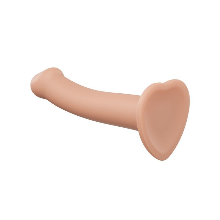 Насадка для страпону Strap-On-Me Dual Density Dildo Flesh L, діаметр 3,7 см, двошарова, гнучкий