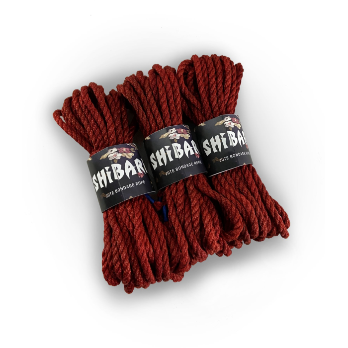 Джутова мотузка для шібарі Feral Feelings Shibari Rope, 8 м червона