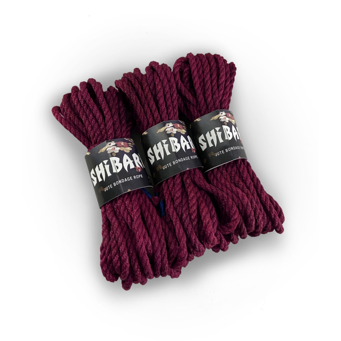 Джутова мотузка для шібарі Feral Feelings Shibari Rope, 8 м фіолетова