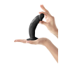 Фалоімітатор із присоскою Real Body — Real Zack Black, TPE, діаметр 3,7 см