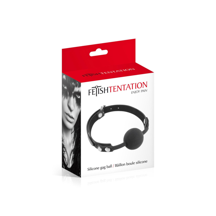 Класичний кляп з силіконовою кулькою Fetish Tentation Silicone Gag Ball