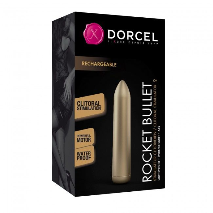 Перезаряджувана віброкуля Dorcel Rocket Bullet Gold