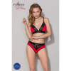 Трусики з широкою резинкою і мереживом Passion PS001 PANTIES XL, red-black