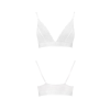 Еластичний топ з мереживом Passion PS001 TOP S, white