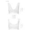 Спортивний топ з еластичної бавовни Passion PS005 TOP L, white