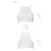 Спортивний топ з прозорою вставкою Passion PS006 TOP S, white