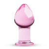 Рожева анальна пробка зі скла Gildo Pink Glass Buttplug No. 27