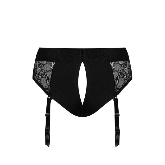 Мереживні трусики для страпона з підв’язками для панчіх Strap-On-Me DIVA HARNESS - L